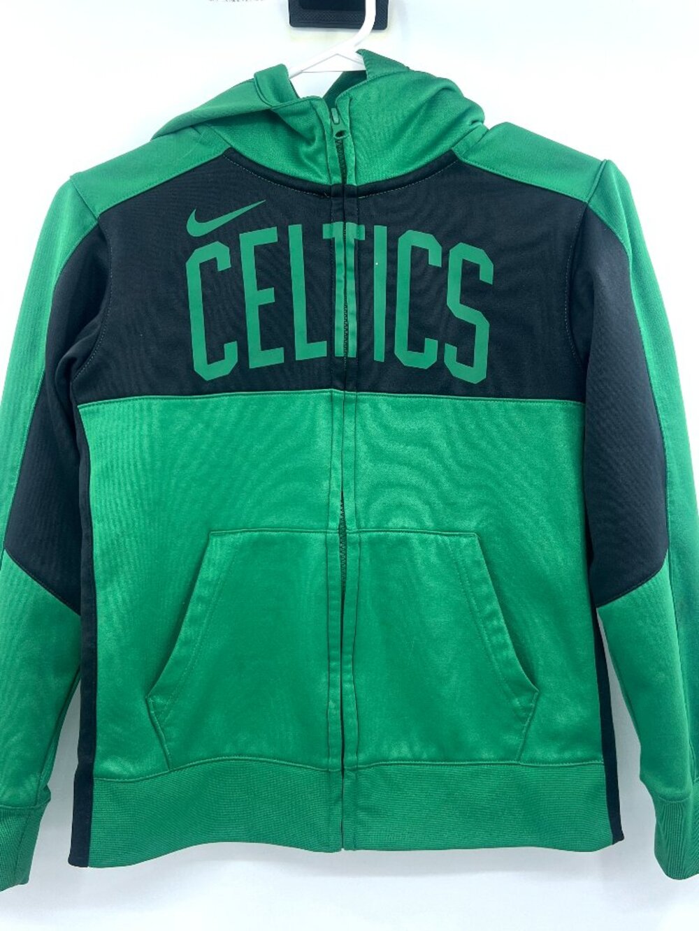 Nike Dri-Fit Boston Celtics Full Zip Hooded Sweatshirt Boys Small
